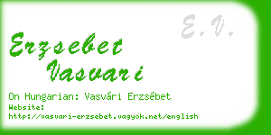 erzsebet vasvari business card